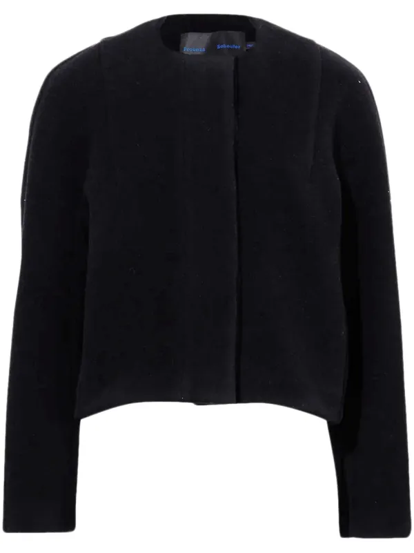Proenza Schouler Mona Cropped Jacket in Black