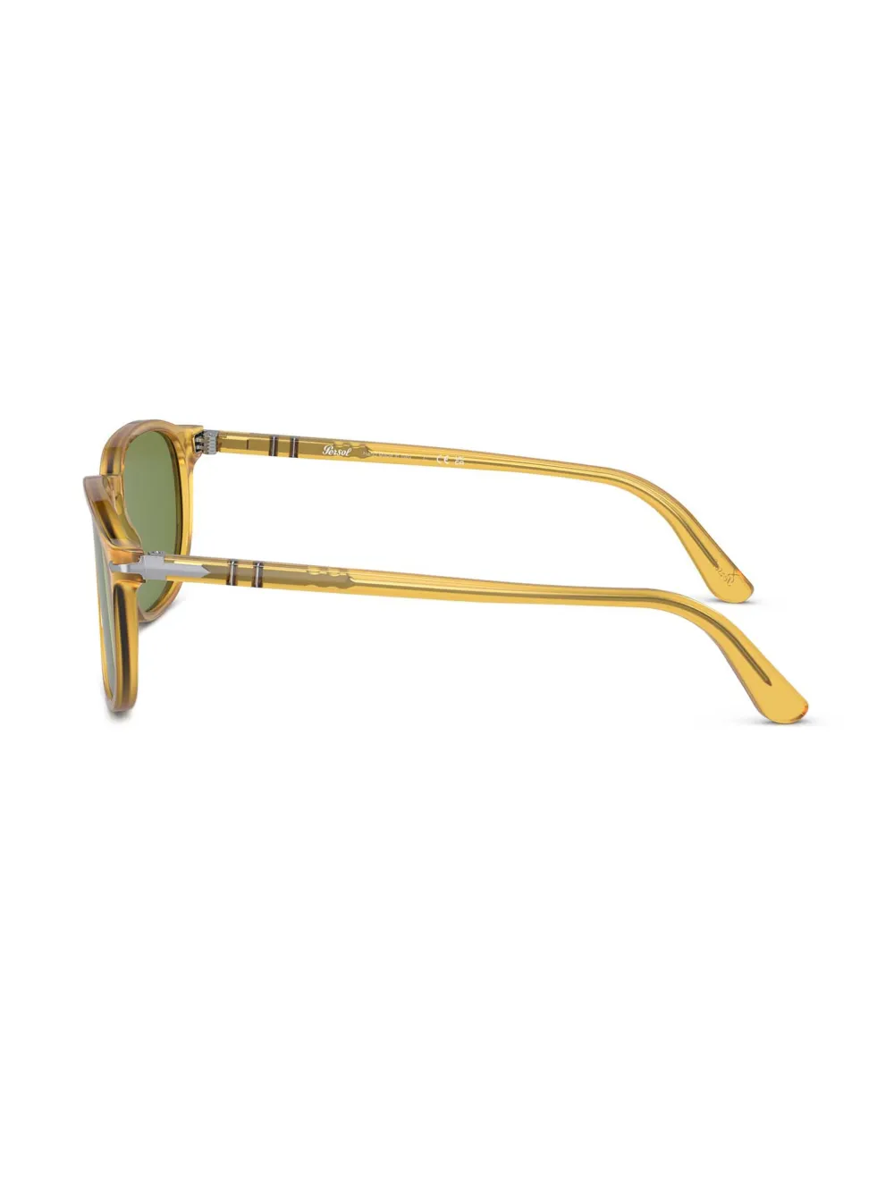 Persol Zonnebril met vierkant montuur Geel