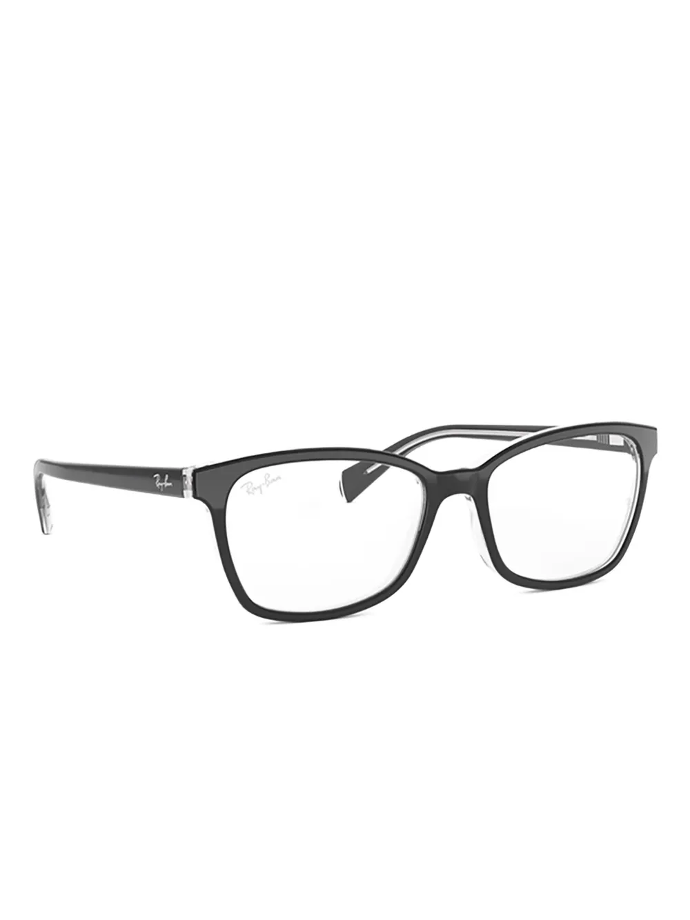 Ray-Ban rectangle-frame glasses Zwart