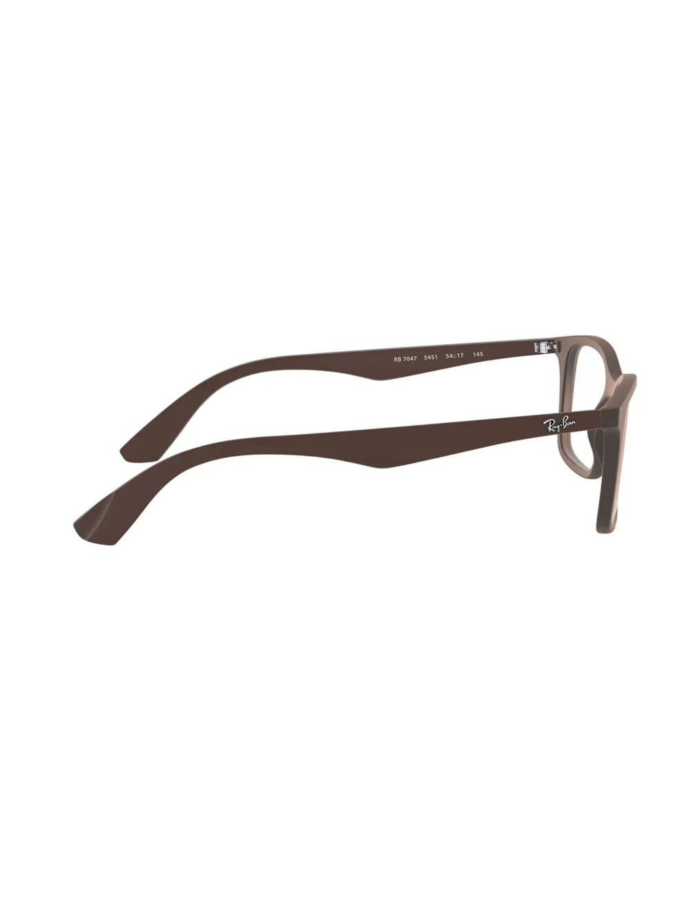 Ray-Ban Bril met rechthoekig montuur Bruin