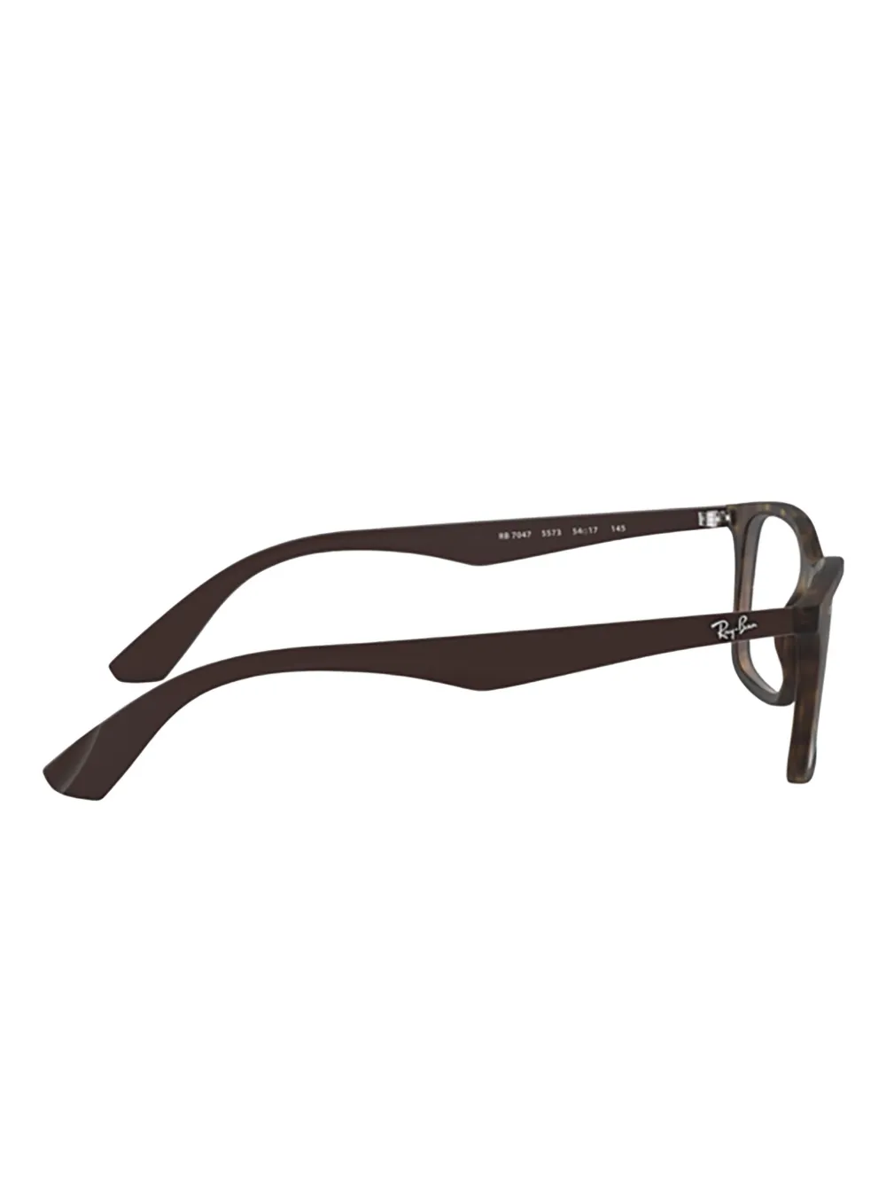 Ray-Ban RX7047 bril met rechthoekig montuur Bruin