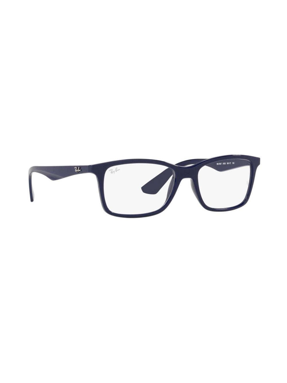 Shop Ray Ban Logo-plaque Glasses In 蓝色