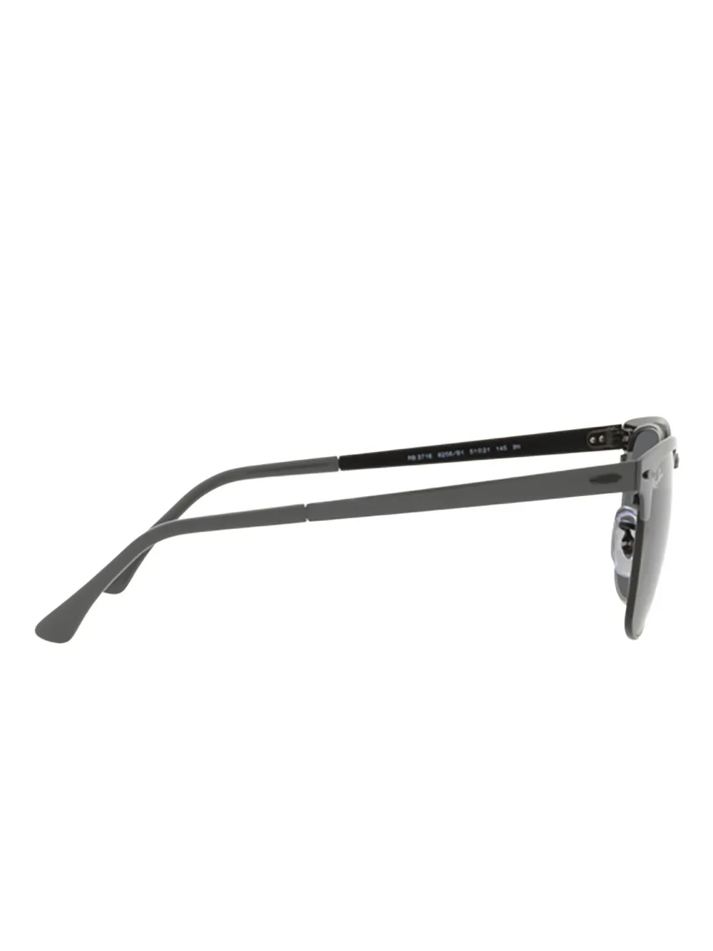 Ray-Ban CLUBMASTER METAL Grey On Black Grijs