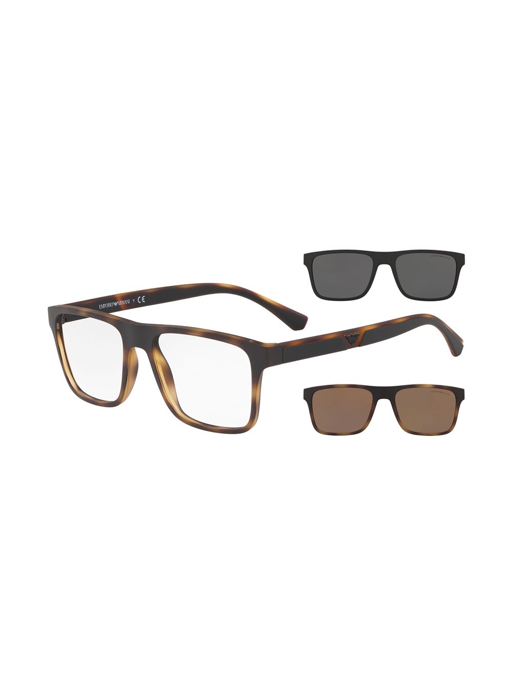 Emporio Armani tortoiseshell-effect glasses Men