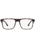Emporio Armani tortoiseshell-effect glasses - Brown