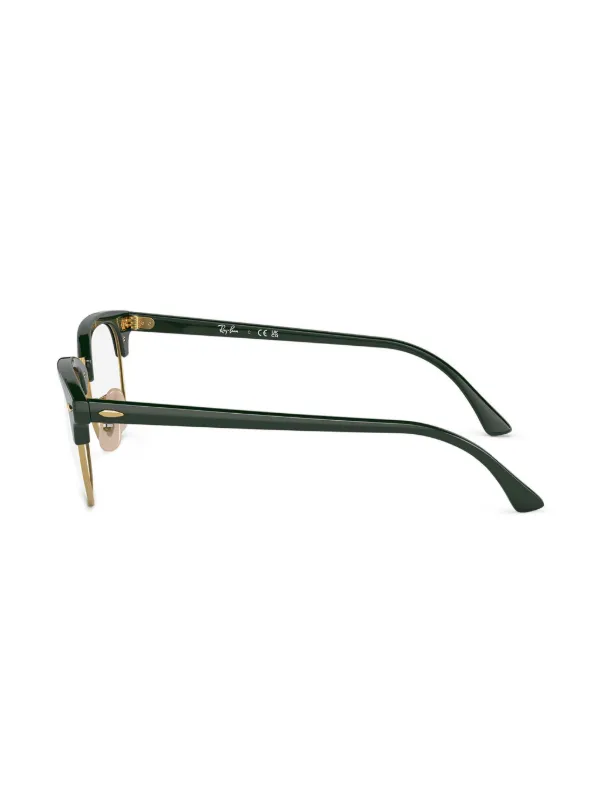 Ray-Ban Lunettes De Vue Clubmaster Green Vert FARFETCH FR