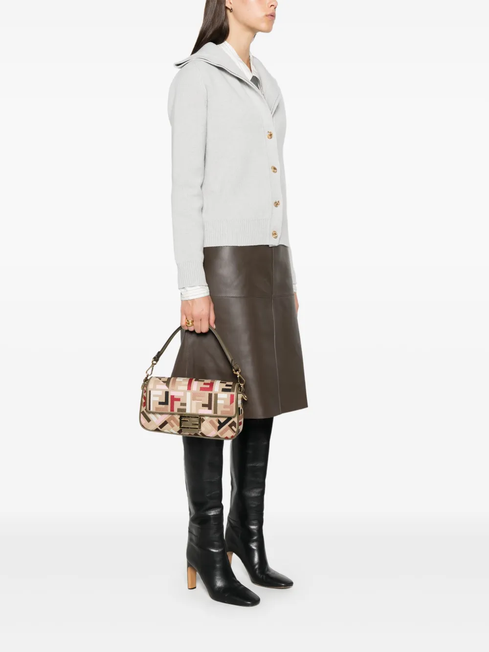 FENDI Baguette schoudertas - Beige
