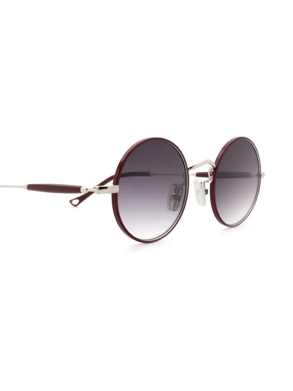 Eyepetizer Quatre zonnebril met rond montuur Rood
