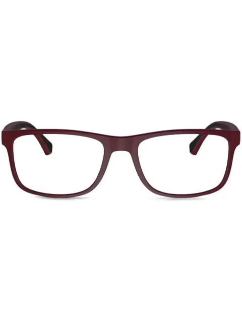 Emporio Armani lentes con armazón rectangular
