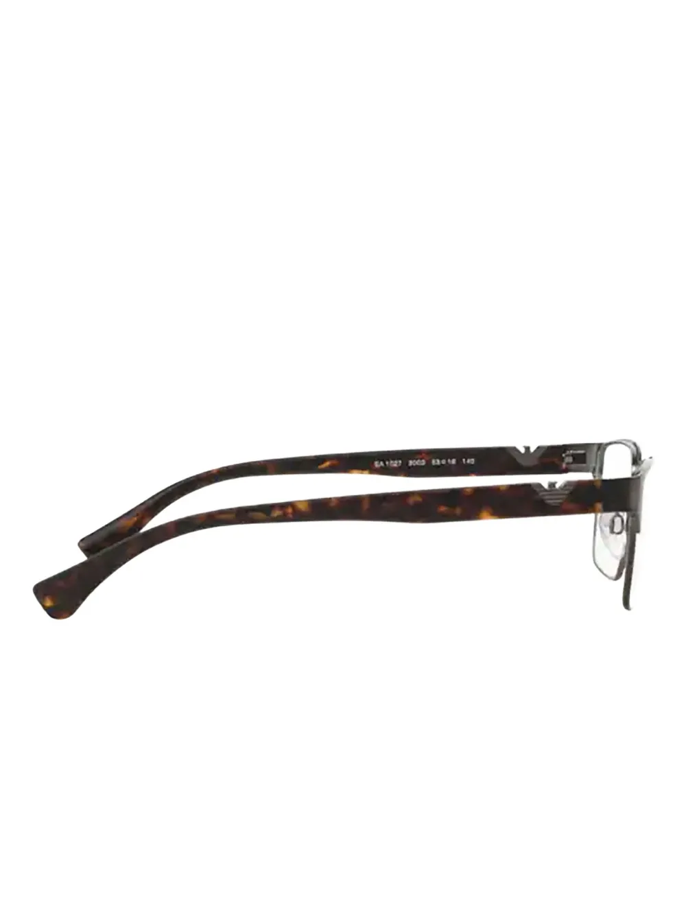 Emporio Armani Bril met rechthoekig montuur Zilver