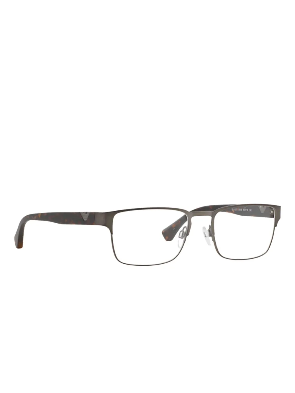 Emporio Armani matte rectangle-frame glasses | Image 2