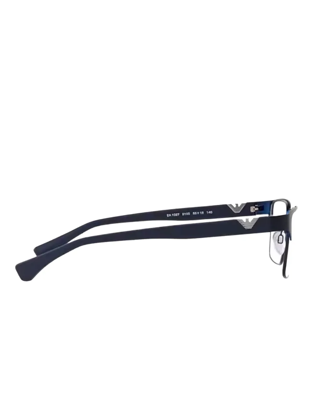 Emporio Armani Bril met rechthoekig montuur Blauw