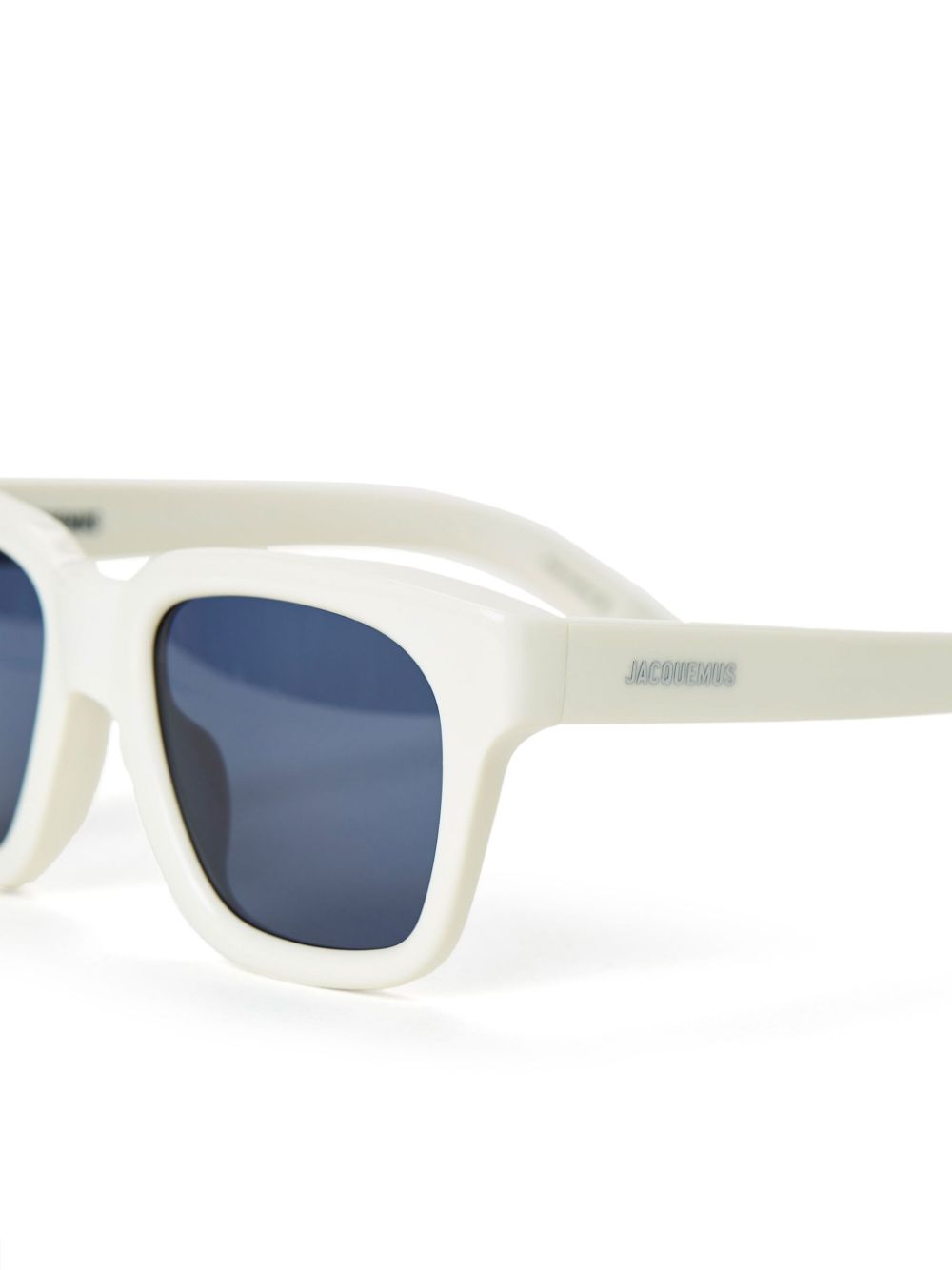 Shop Jacquemus Carino Sunglasses In White