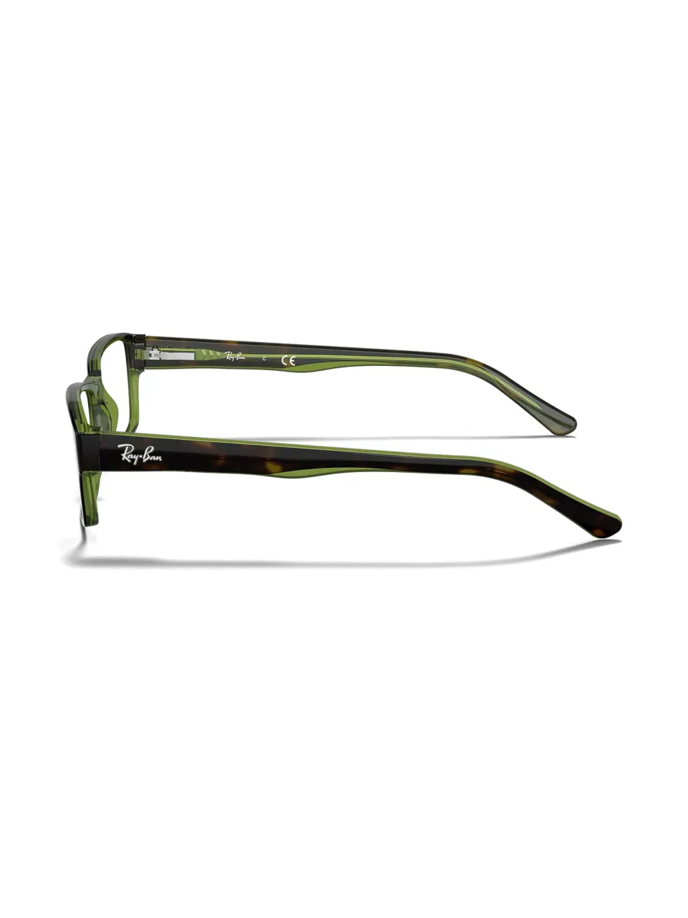 Ray-Ban Bril met rechthoekig montuur Groen