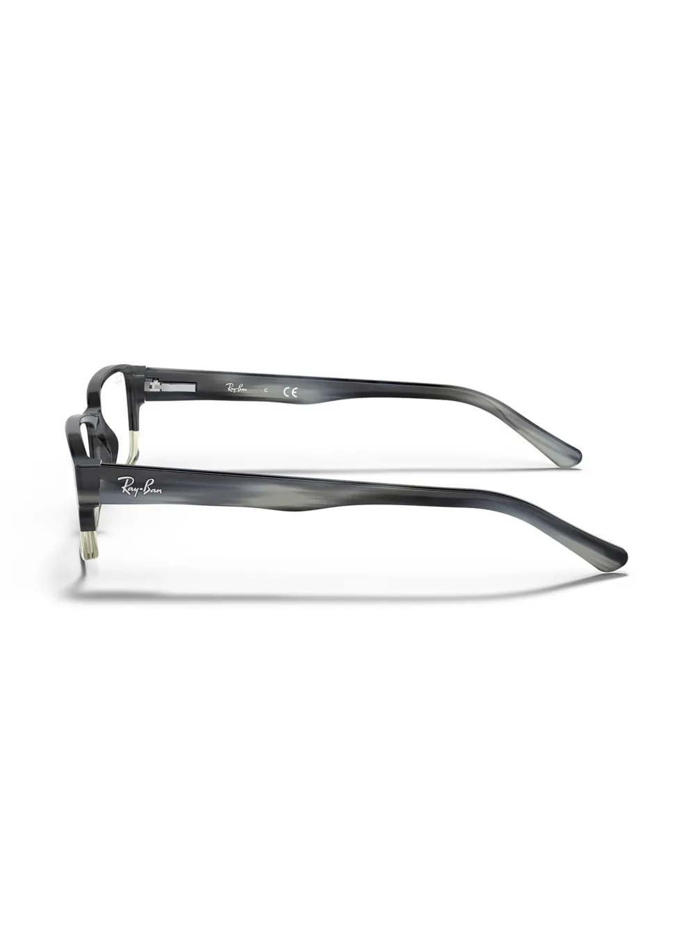 Ray-Ban Bril met rechthoekig montuur Grijs
