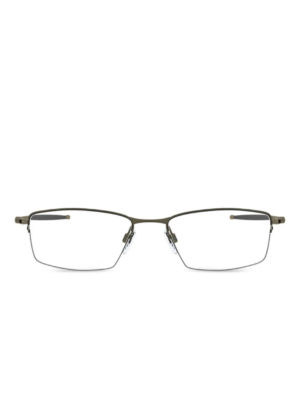 Oakley lunettes de vue Lizard à monture rectangulaire | argent | Image 1