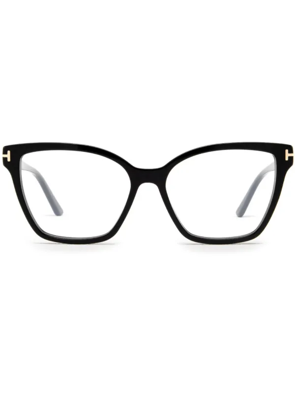 TOM FORD Eyewear oversized frame Sunglasses Black FARFETCH UK