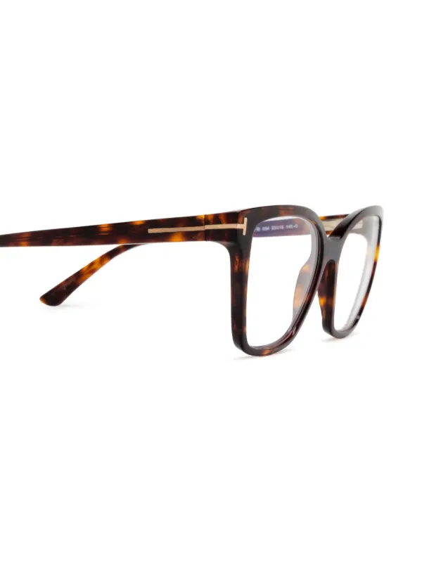 TOM FORD Eyewear スクエア眼鏡フレーム | ブラウン | FARFETCH JP