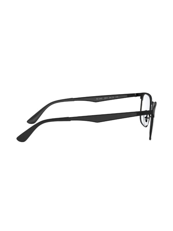 Ray-Ban ブラック スクエア 眼鏡 Ray-Ban スクエア眼鏡フレーム | ブラック | FARFETCH JP