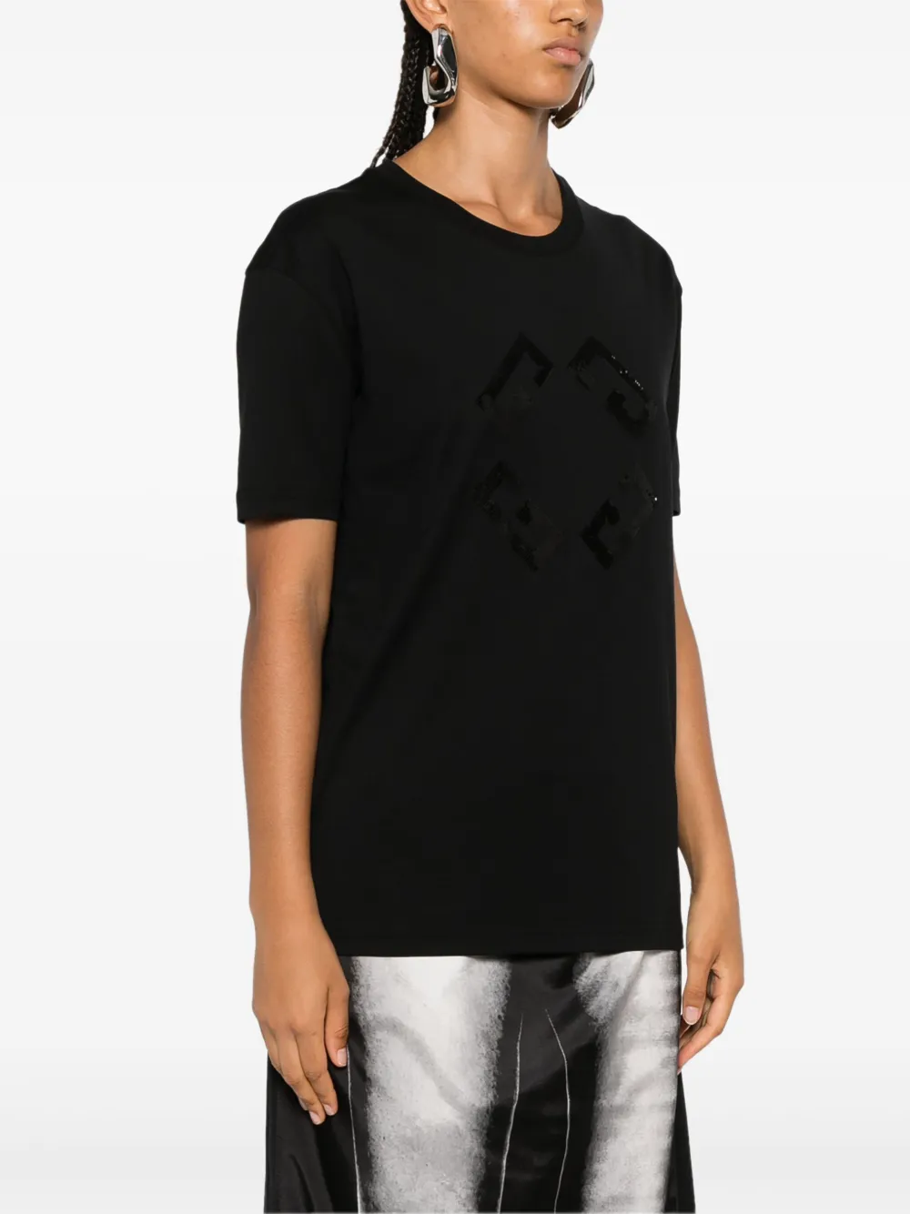 Givenchy T-shirt met monogram 72 Zwart