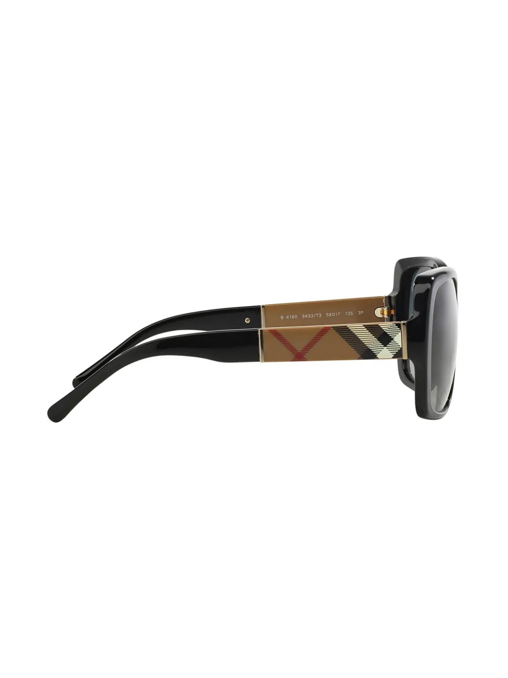 Burberry Eyewear Vintage Check zonnebril Zwart