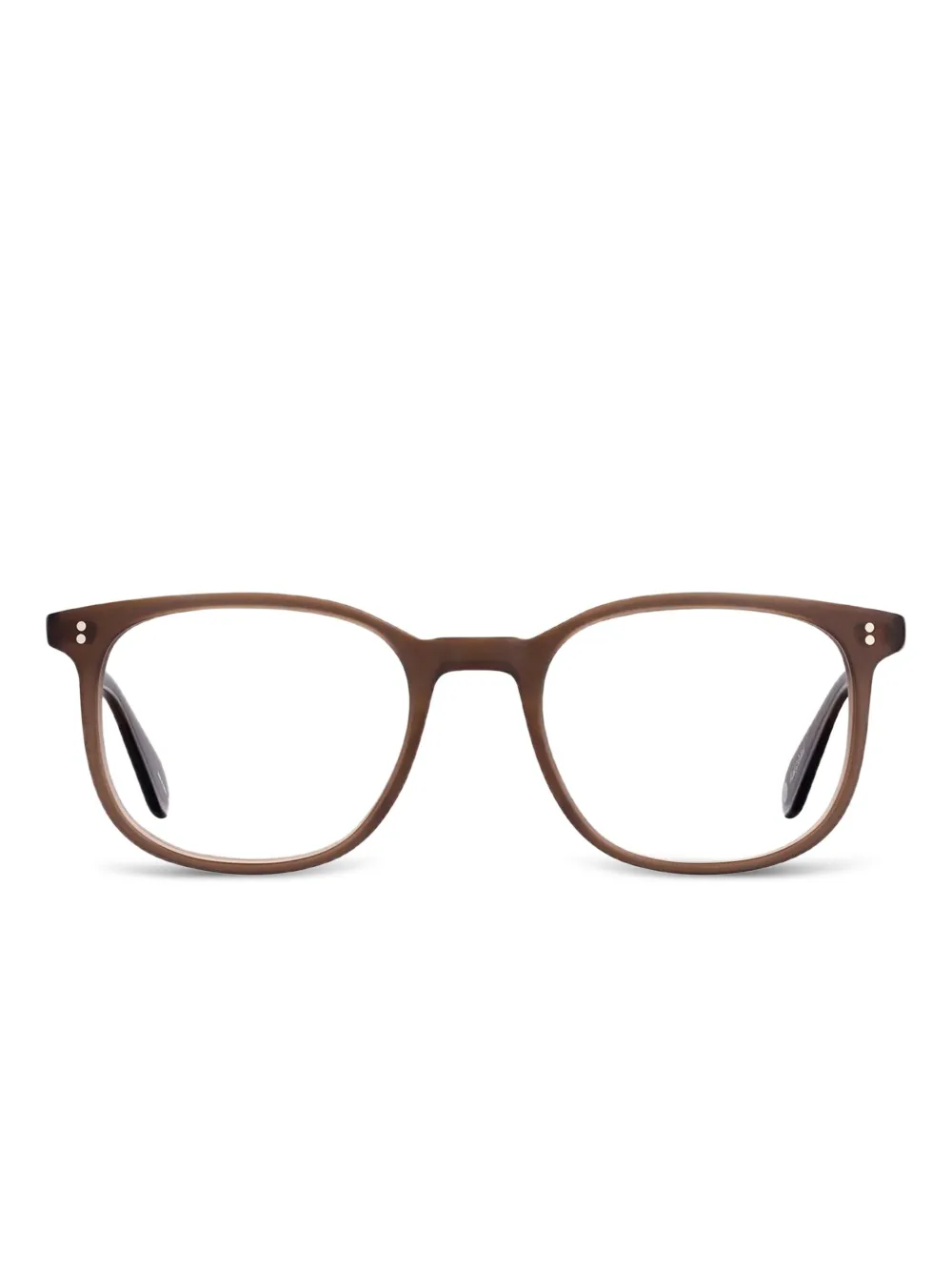Garrett Leight Bentley square-frame glasses | Brown | Image 1