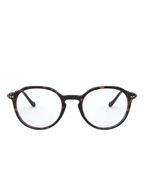 Giorgio Armani lentes con armazón redonda estilo carey