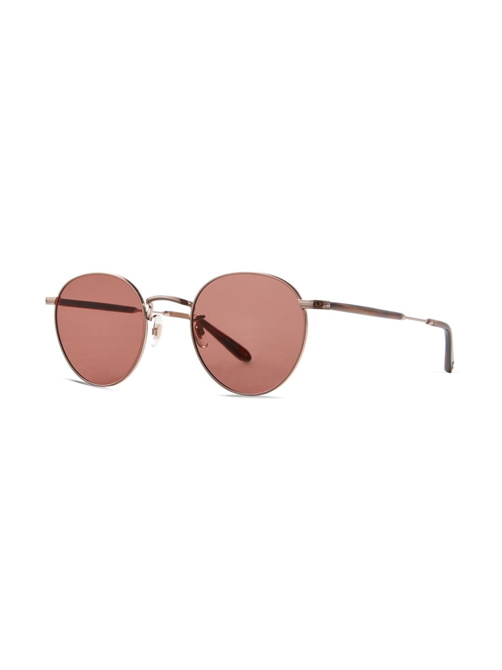 Shop Garrett Leight Round-frame Sunglasses In Gold