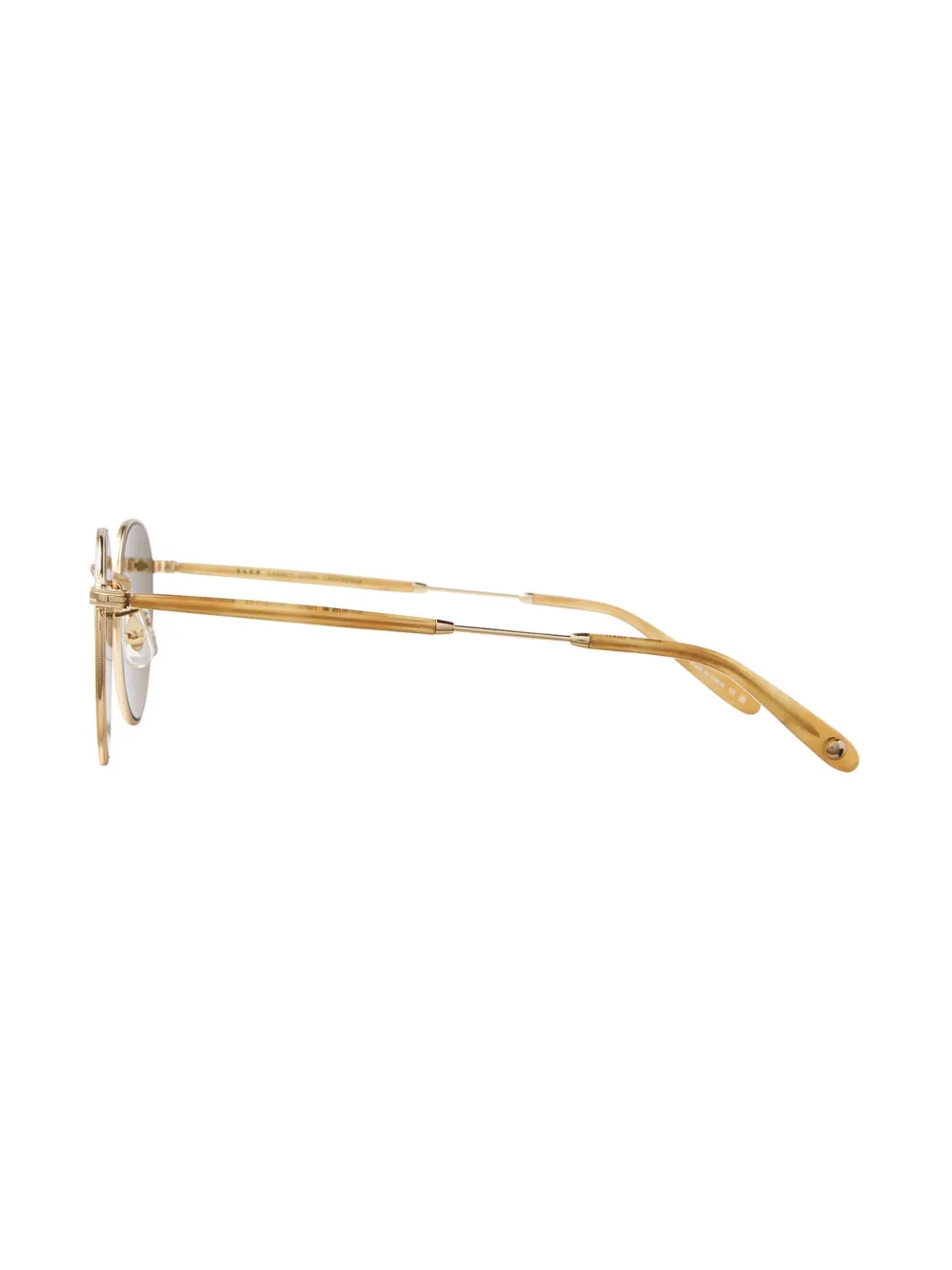 Garrett Leight Zonnebril met rond montuur Goud
