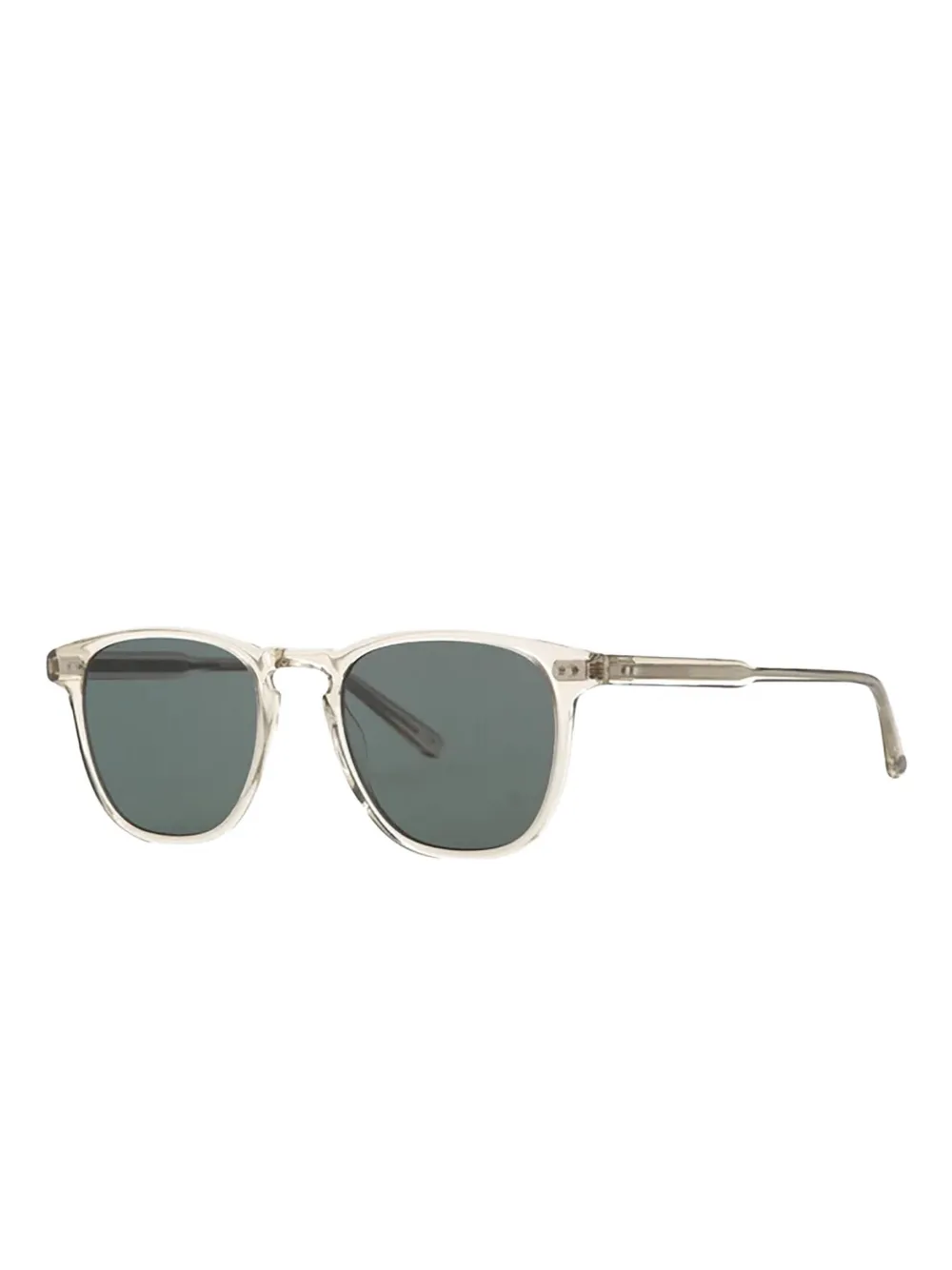 Garrett Leight Brooks zonnebril met rond montuur - Wit