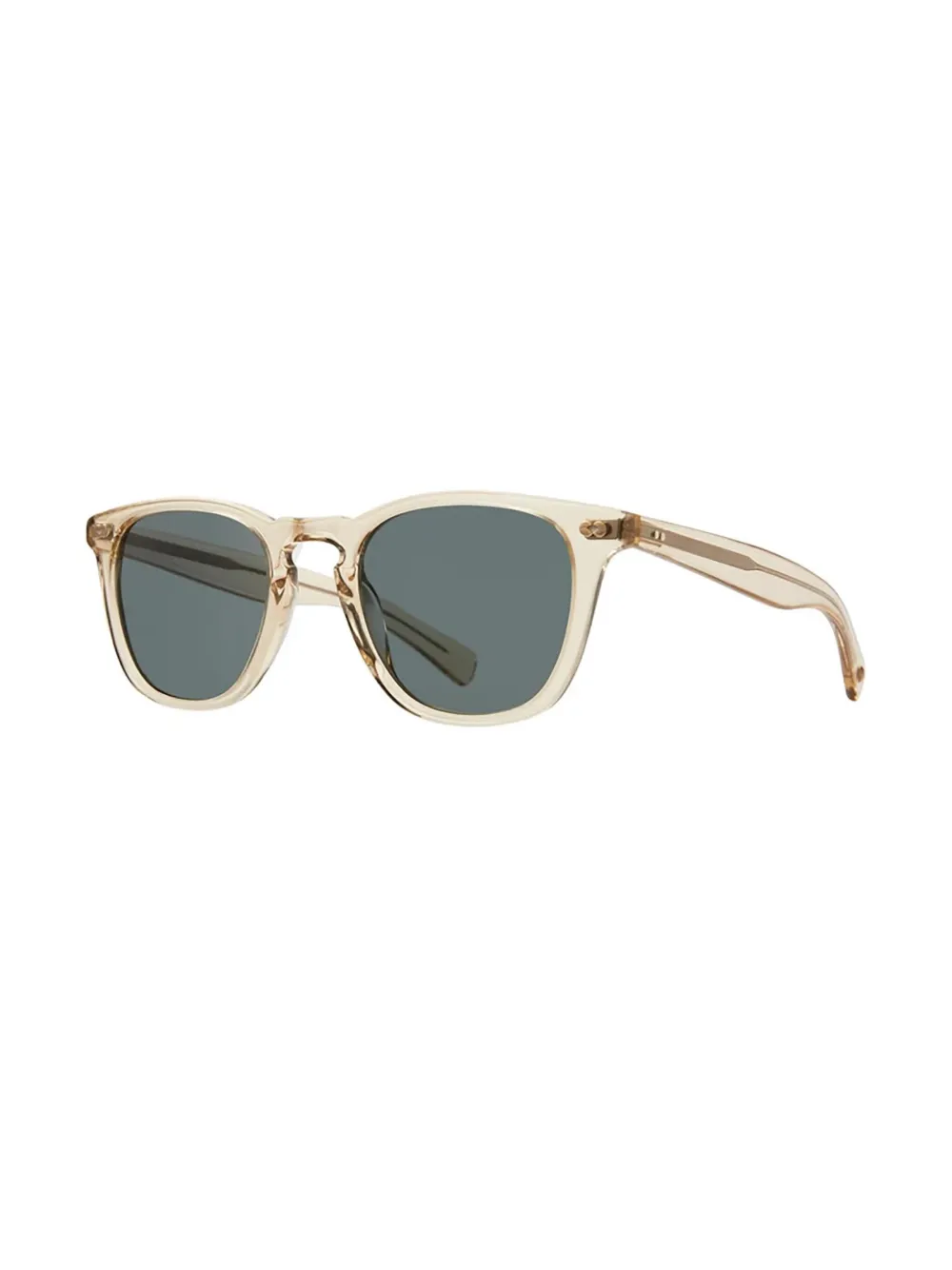 Garrett Leight Brooks x zonnebril met vierkant montuur - Beige