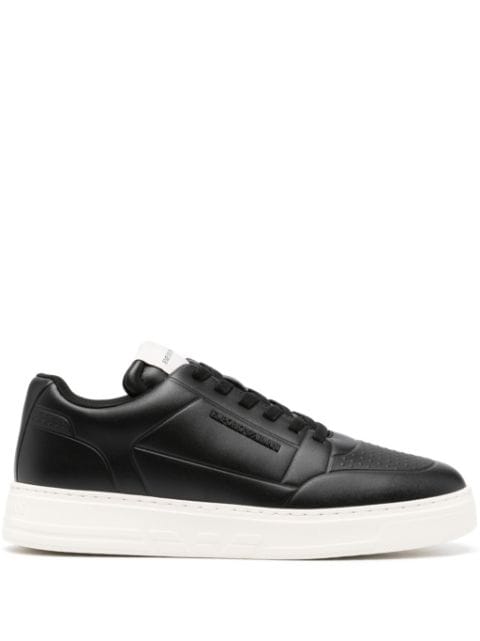 Emporio Armani embossed-logo sneakers