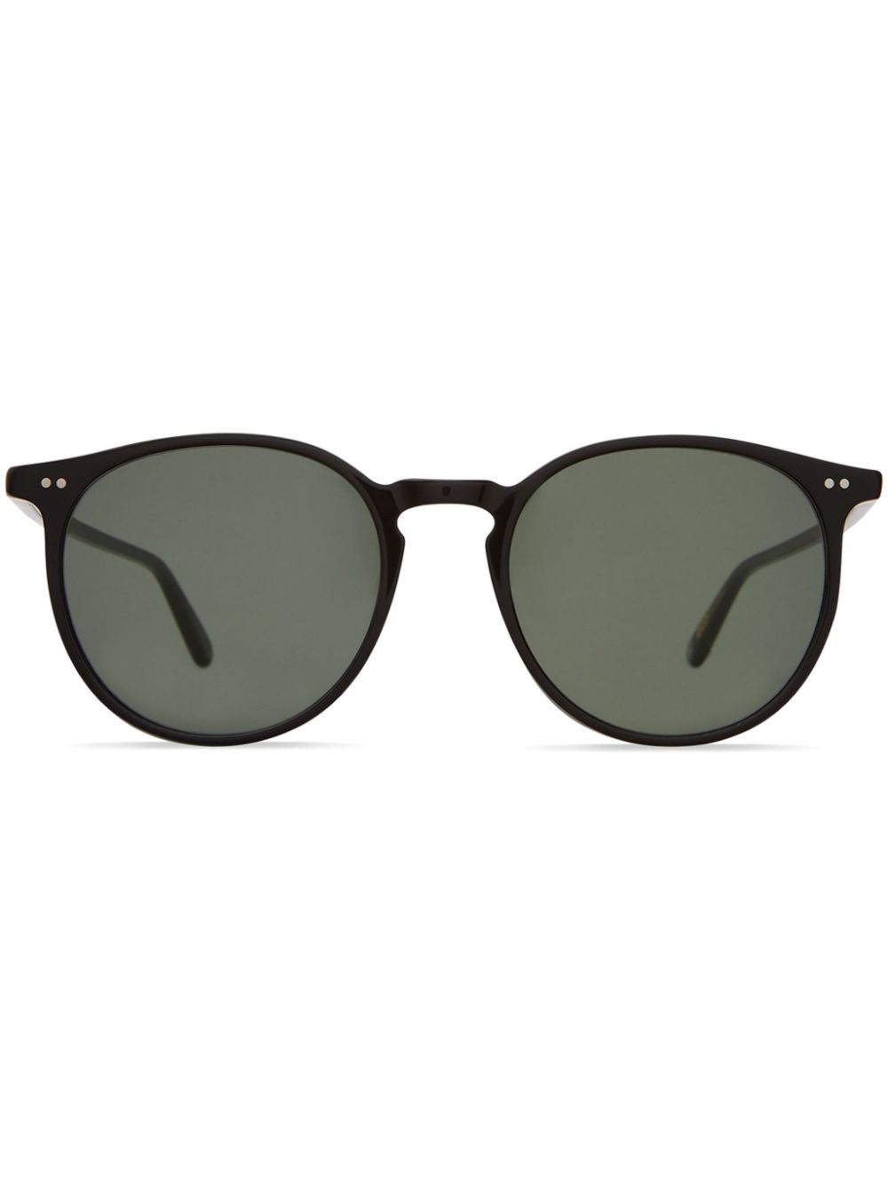 Shop Garrett Leight Morningside Round-frame Sunglasses In Schwarz