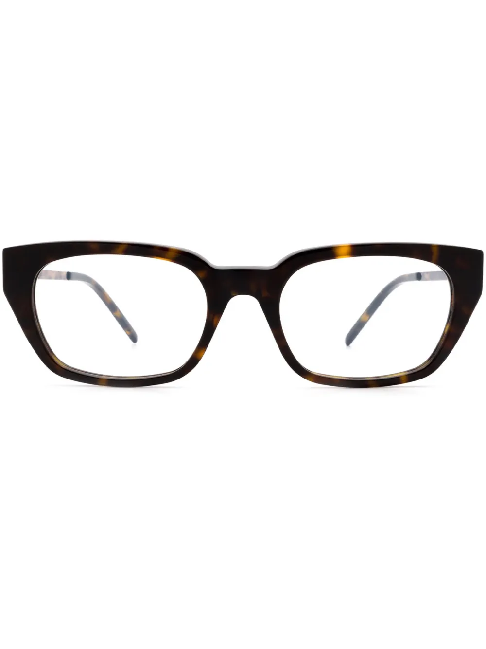 Saint Laurent Eyewear Brille mit eckigem Gestell - Braun