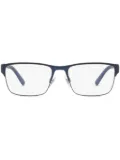 Polo Ralph Lauren rectangle-frame glasses - Blue