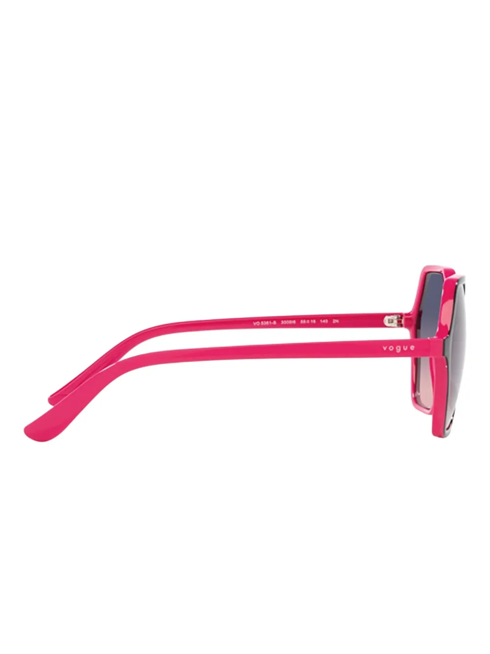 Vogue Eyewear Zonnebril met geometrisch montuur Zwart