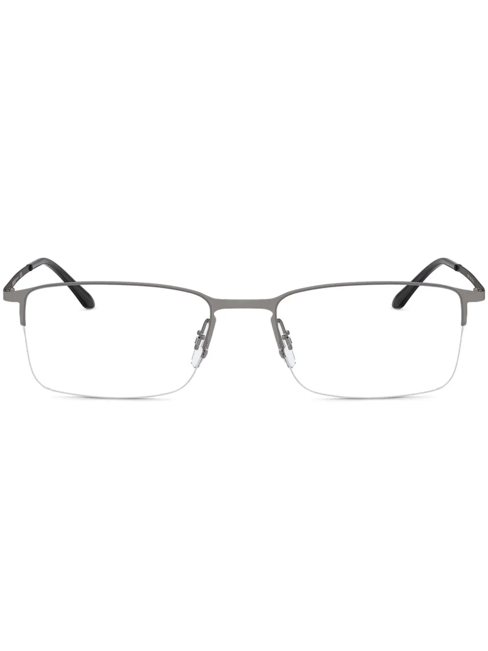 Giorgio Armani rectangle frame glasses | Grey | Image 1