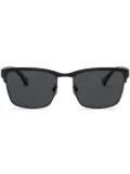 Emporio Armani matte square sunglasses - Black