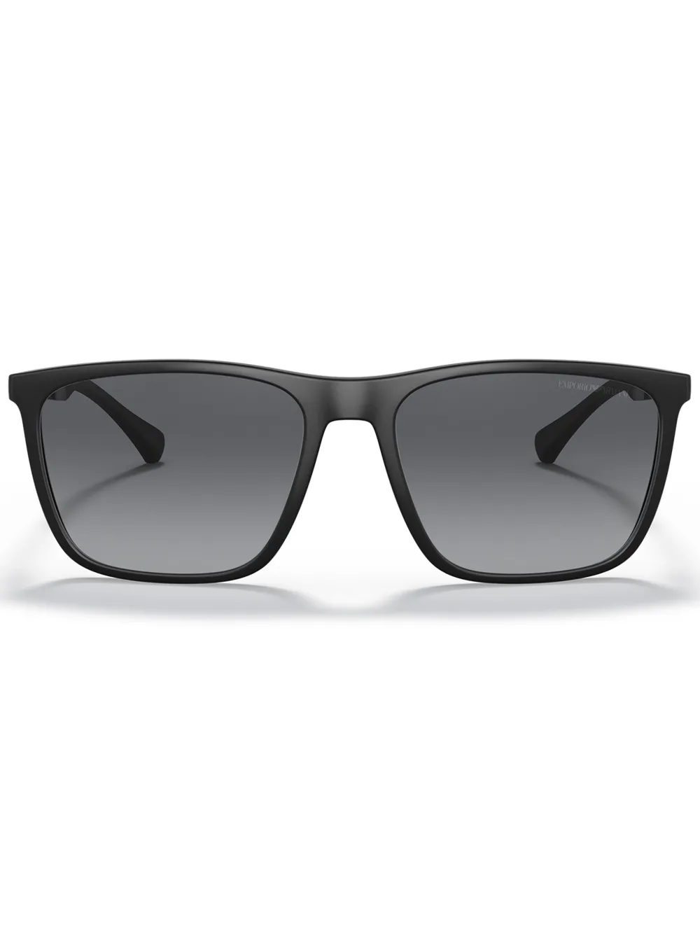 Emporio Armani Zonnebril met vierkant montuur Zwart