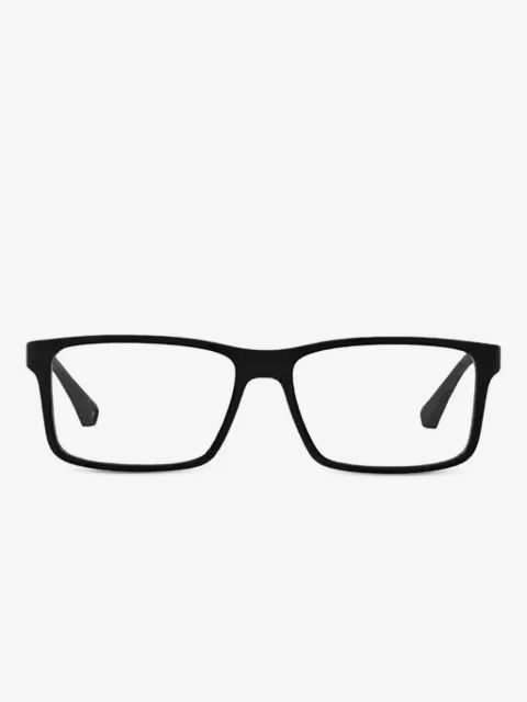 Emporio Armani lentes rectangulares de goma