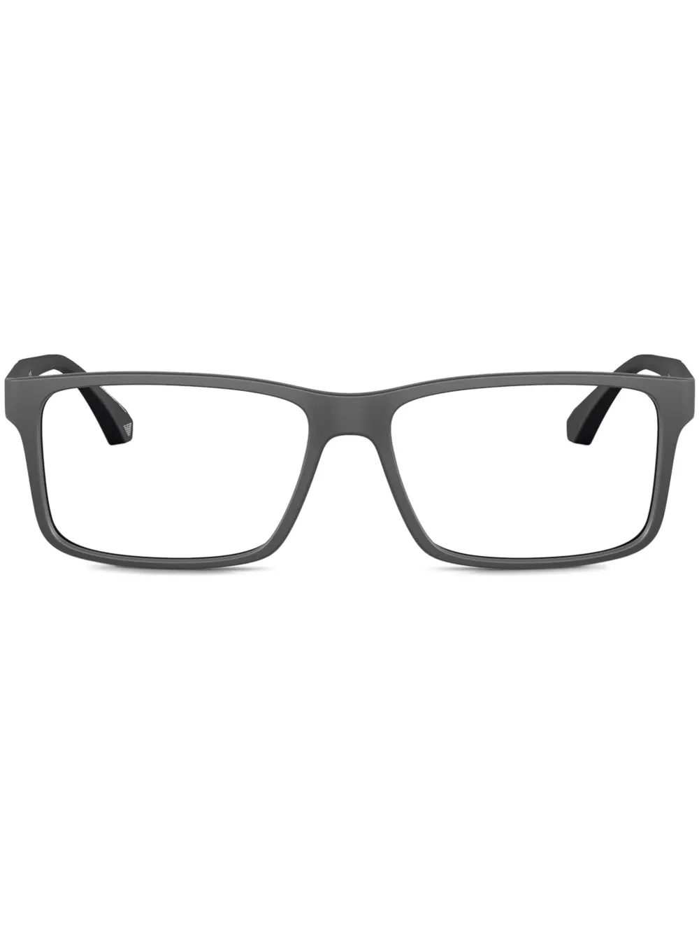 Emporio Armani Occhiali con logo inciso - Nero