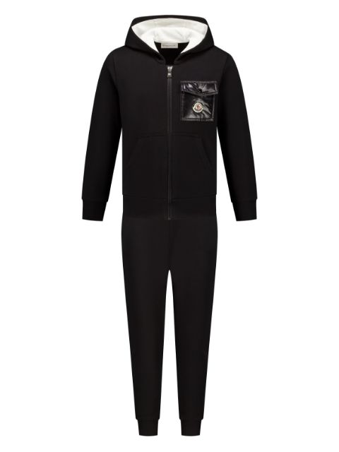 Moncler Enfant logo-appliqué tracksuit set