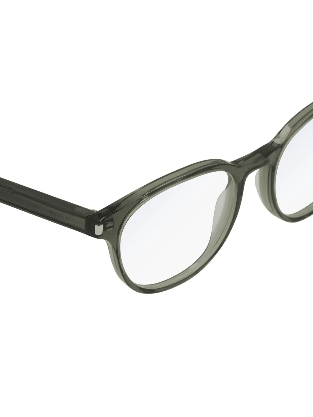 Saint Laurent Eyewear Classic 10 bril met ovalen montuur Groen