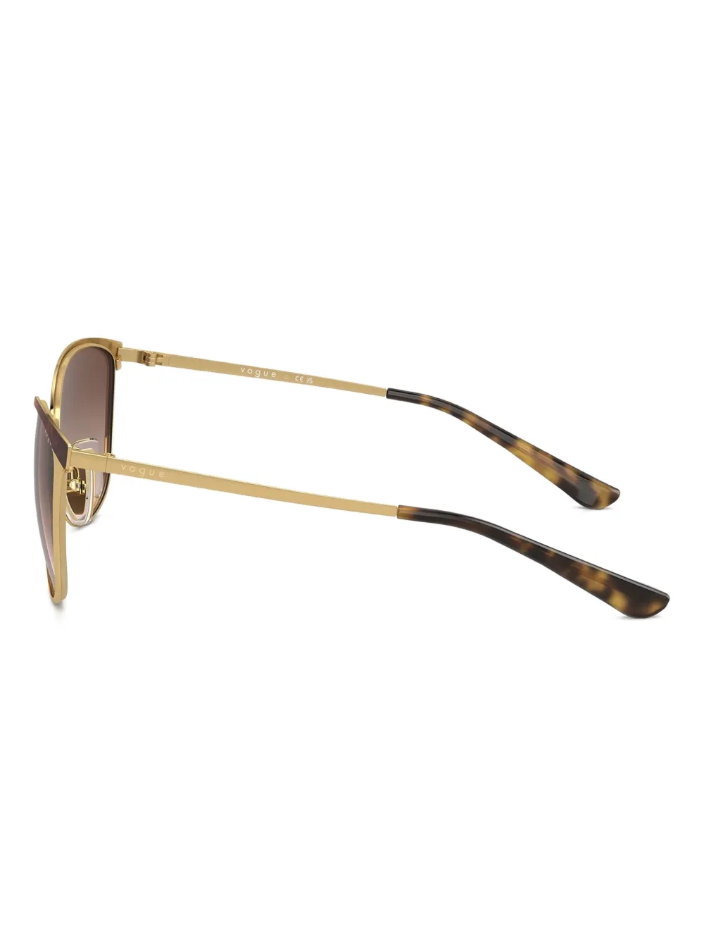 Vogue Eyewear Zonnebril met geometrisch montuur Bruin