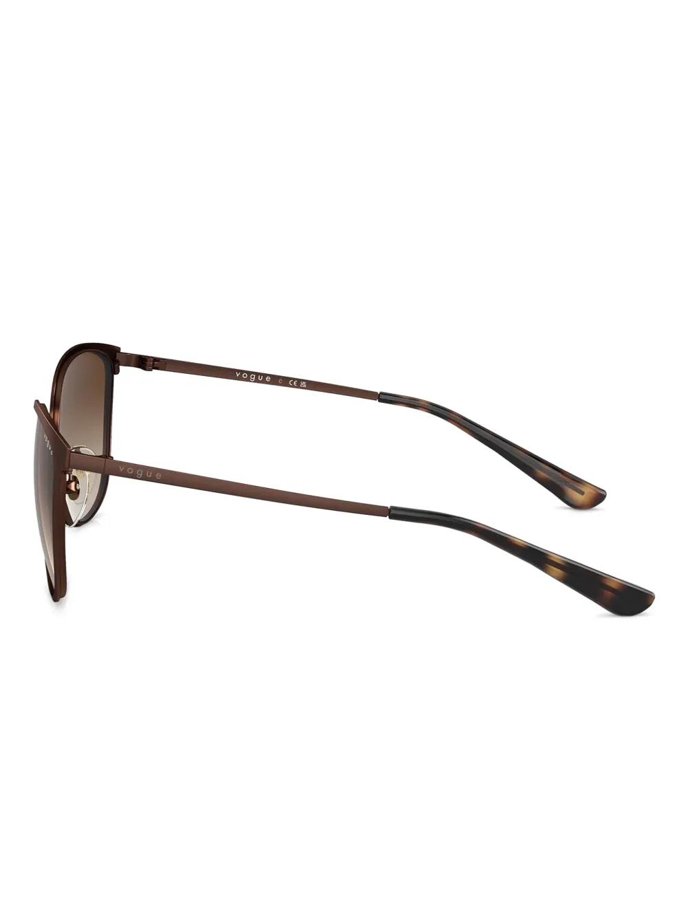 Vogue Eyewear Zonnebril met geometrisch montuur Bruin
