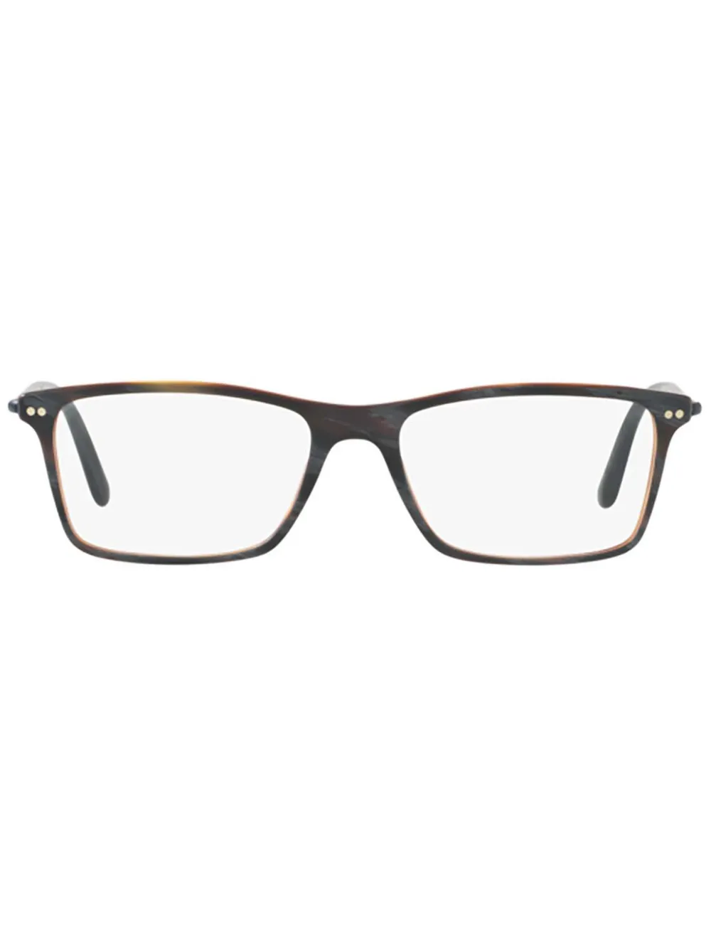 Giorgio Armani matte finish rectangle glasses | Grey | Image 1