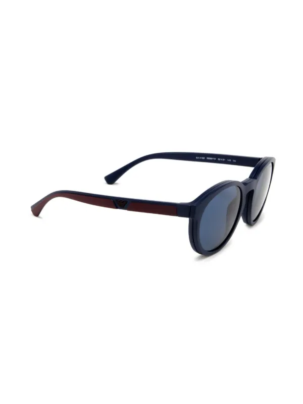 Emporio Armani… Round Blue Sunglasses Emporio Armani 2104 Sunglasses main image 4