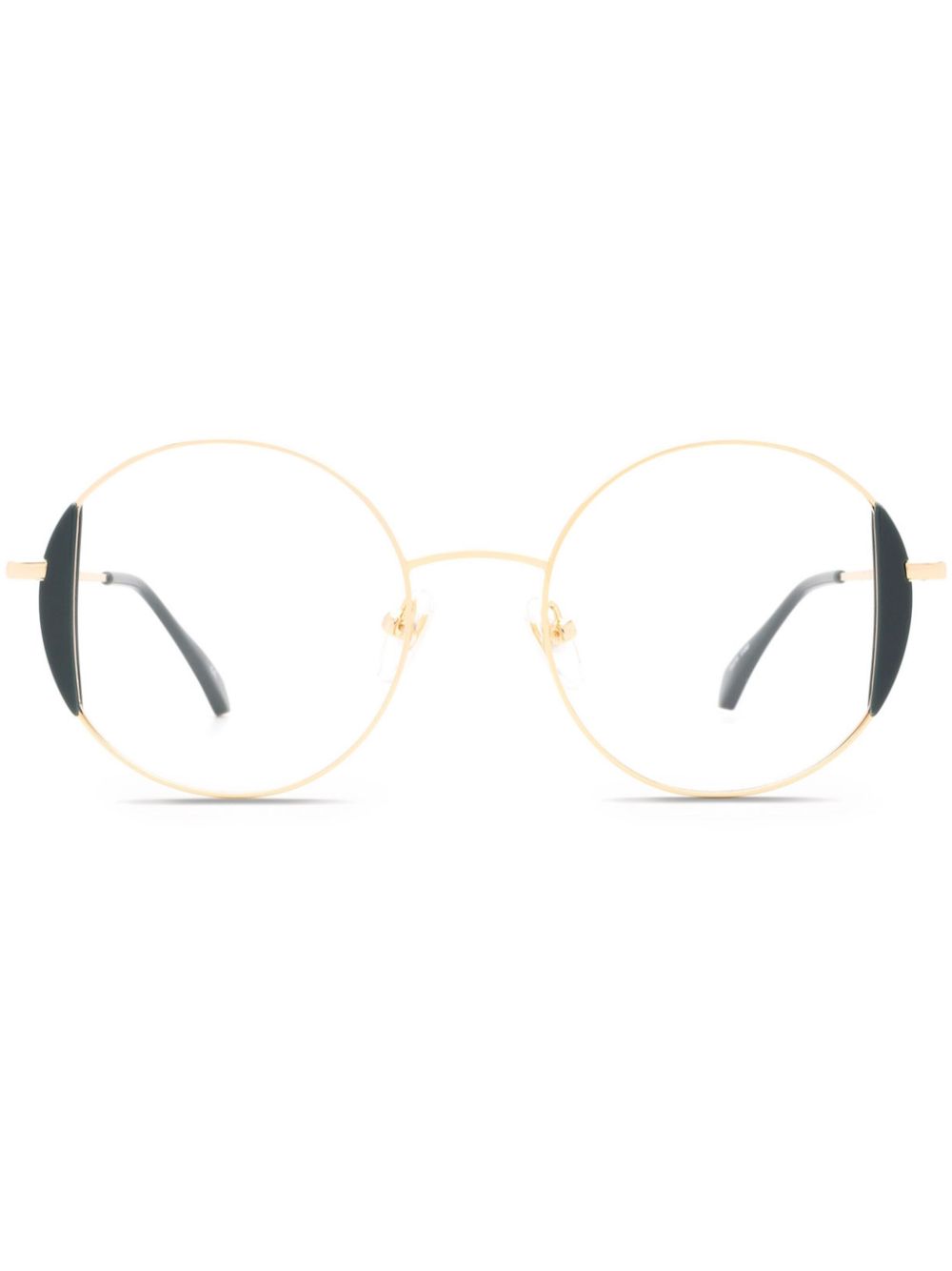 Shop Kaleos Kass Glasses In Gold