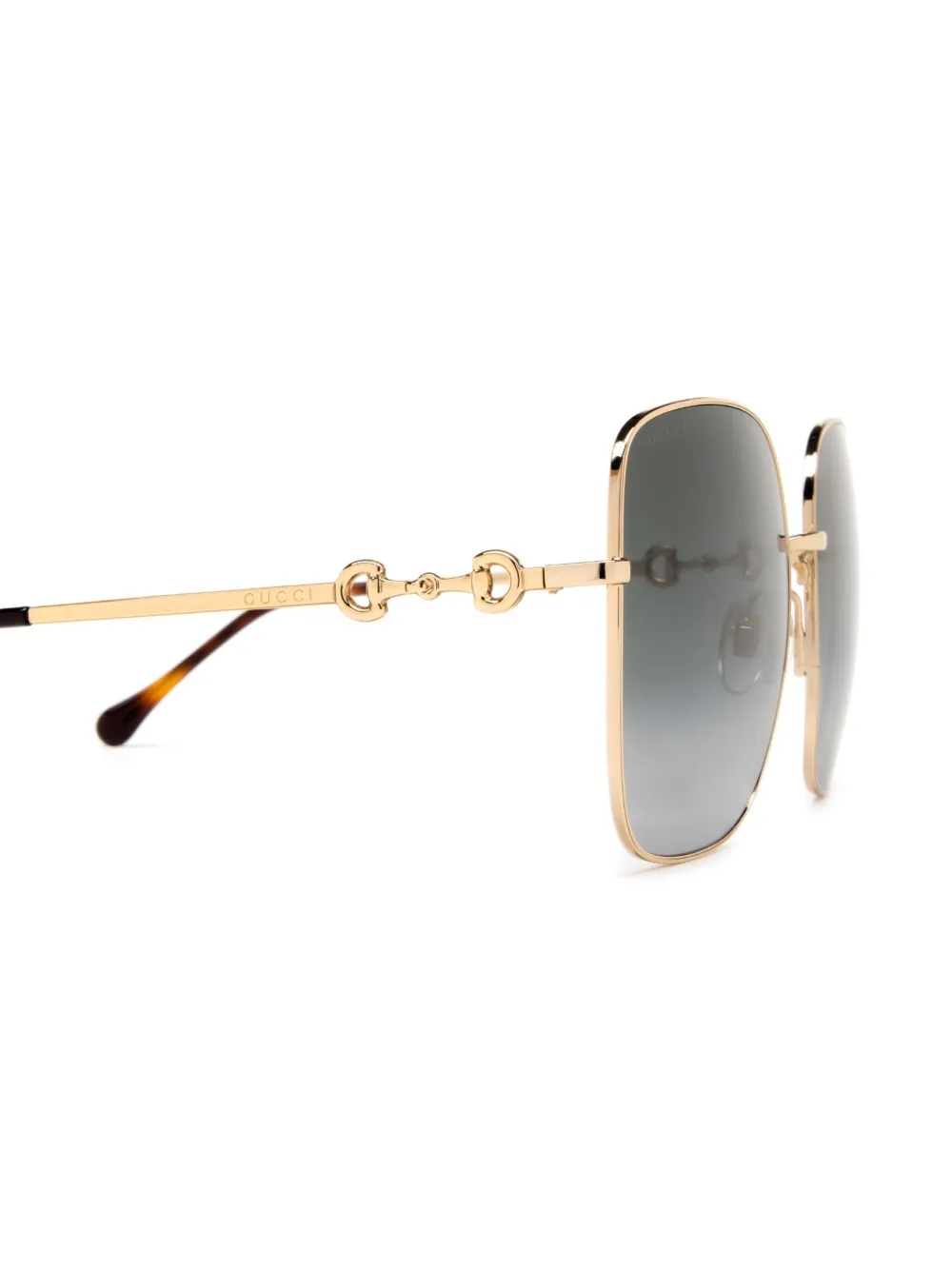 Gucci Eyewear Horsebit zonnebril Goud