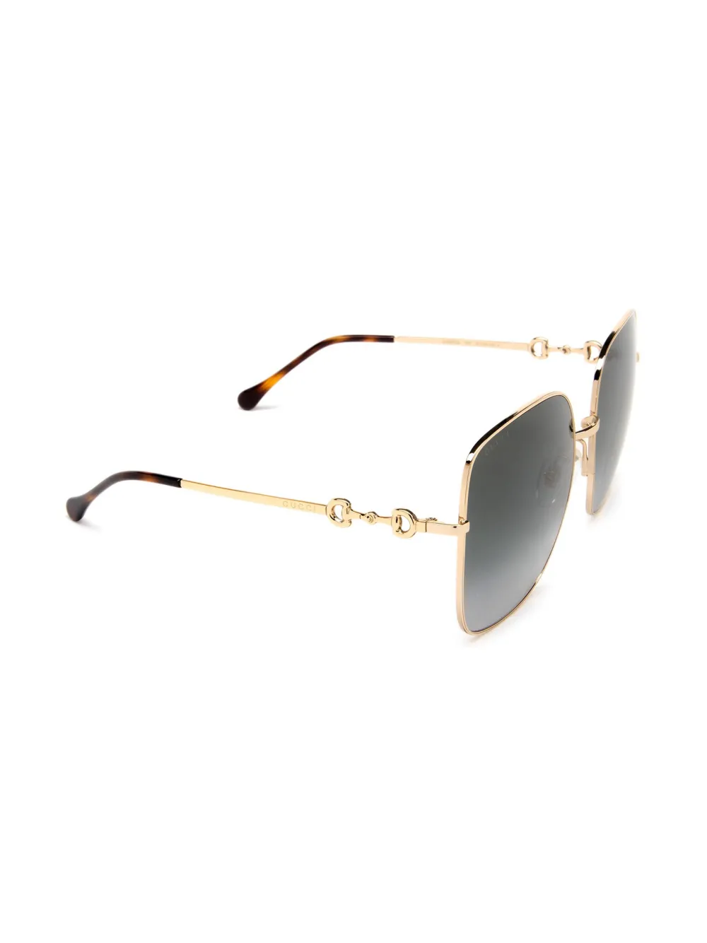 Gucci Eyewear Horsebit zonnebril - Goud